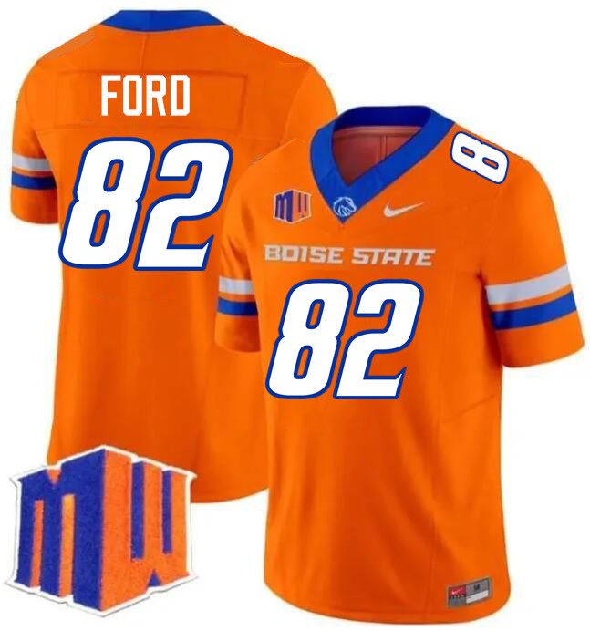 Ben Ford Jersey, Boise State Broncos College Football Jersey College Uniforms-Orange  Ben Ford Jersey, Boise State Broncos College Football Jersey College Uniforms-Orange